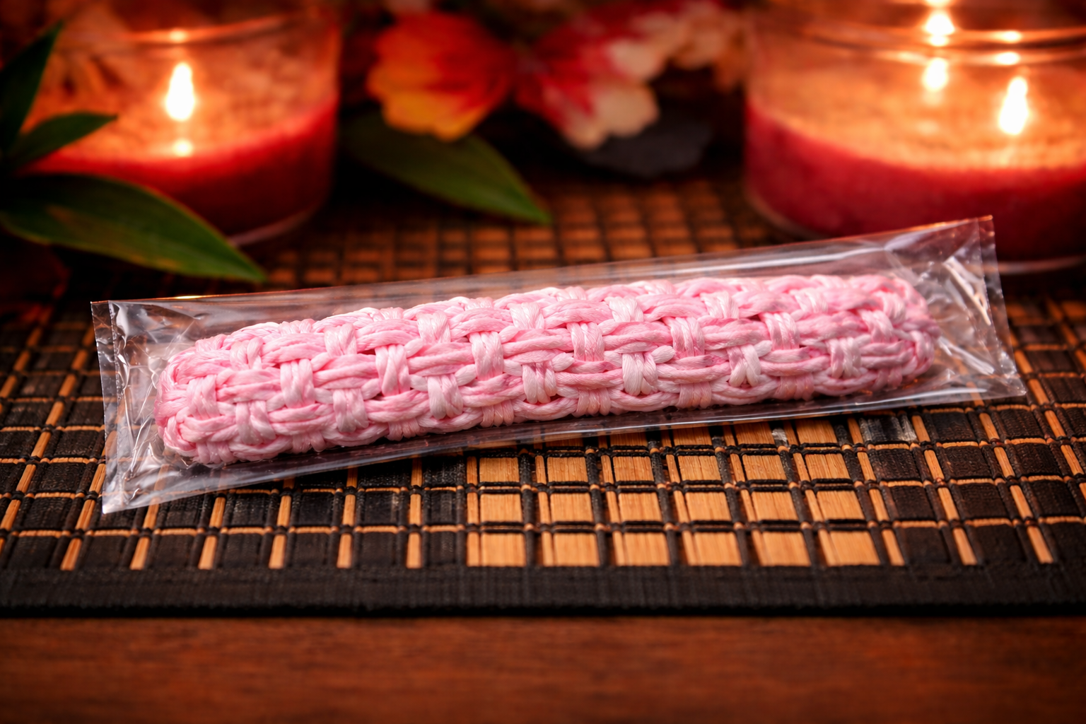 PRE-MADE LAUHALA INSPIRED THIN BRACELET SIZE:9 (PINK PALACE)