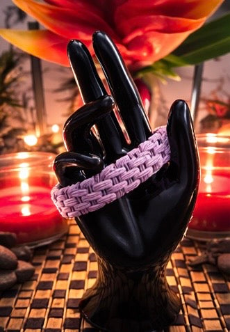 PRE-MADE LAUHALA INSPIRED BRACELET SIZE:8.5 (THE LIGHTEST OF PURPLES)