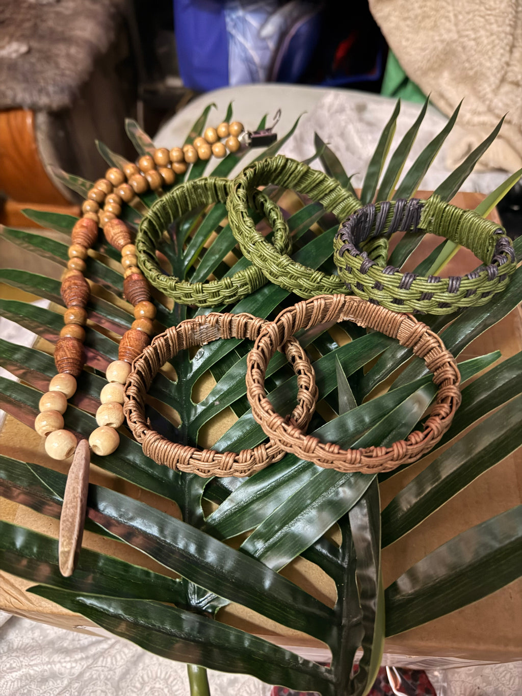 Handwoven Lauhala-Inspired Bracelet (Made to Order)